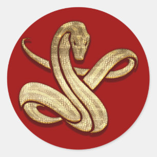 Snake Classic Round Sticker