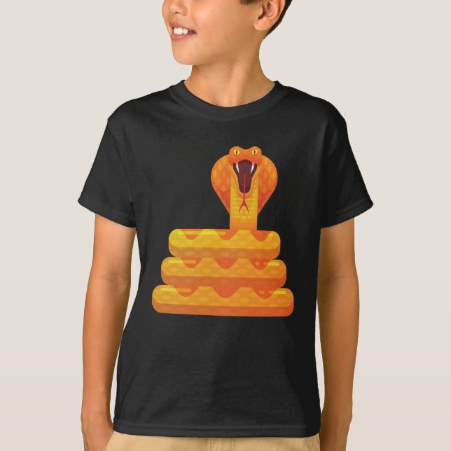 Snake Cobra snakes pet reptile animal python gift T-Shirt (Front)