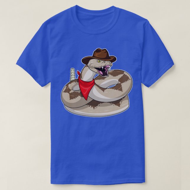 Snake Cowboy Cowboy hat T-Shirt (Design Front)