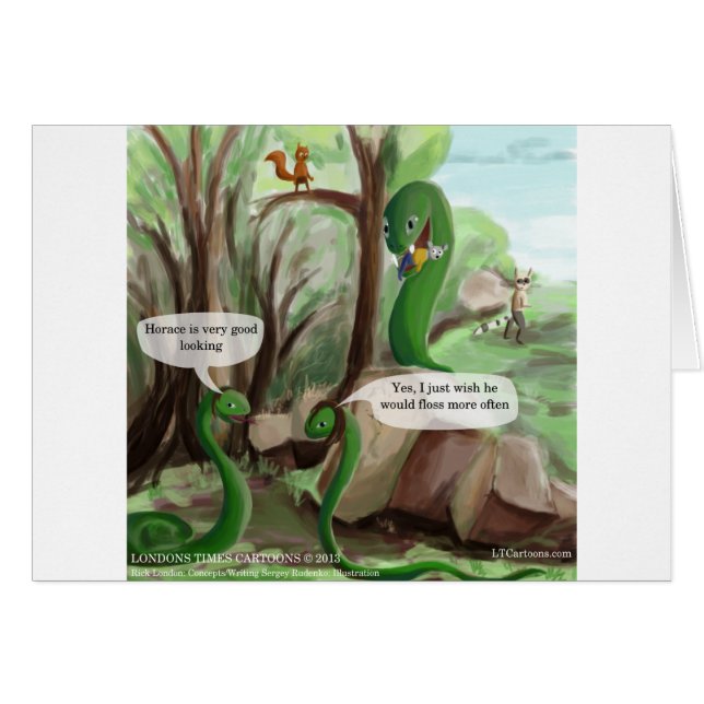 Snake Dental Issues Funny (Front Horizontal)