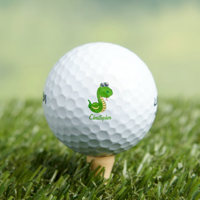 Snake Design Golf Balls (Insitu Tee)