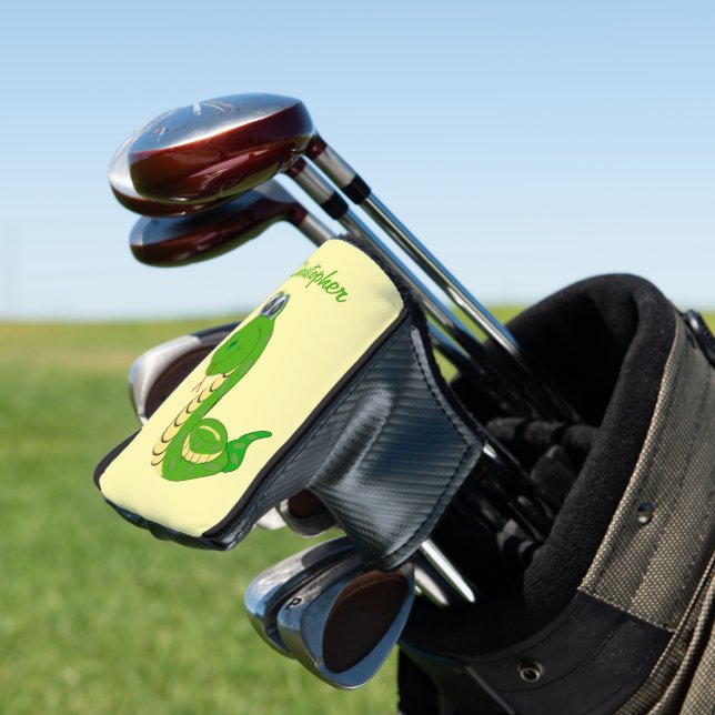 Snake Design Golf Head Cover (In Situ)