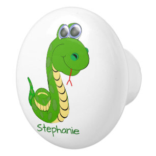 Snake Design Personalised Ceramic Knob