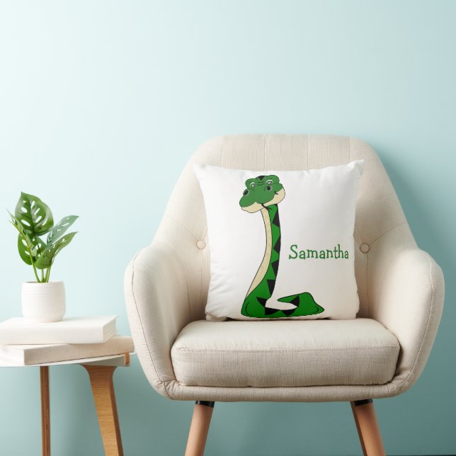 Snake Design Personalised Throw Pillow (Chair)