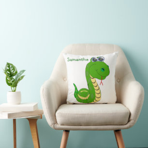 Snake Design Personalised Throw Pillow