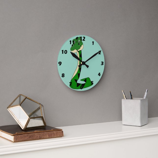 Snake Design Round Clock (Office)