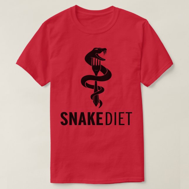 Snake Diet  T-Shirt (Design Front)
