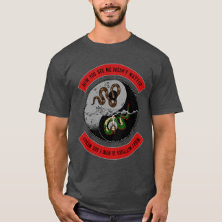 Snake/Dragon "How You See Me" Dark Graphic T-Shirt
