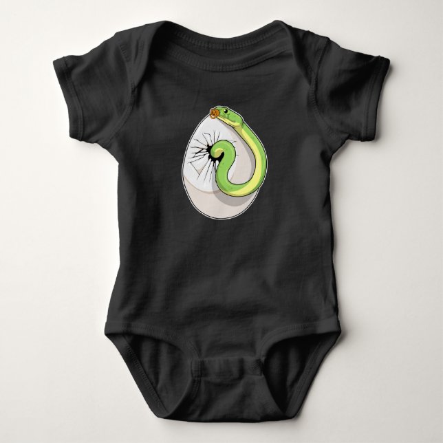 Snake Egg Pacifier Baby Bodysuit (Front)