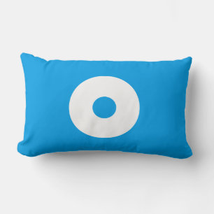 Snake eye lumbar pillow