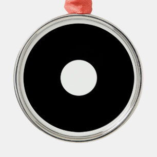 Snake eye metal ornament