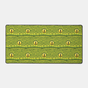 Snake Eyes And Skin Pattern Reptile Lover Desk Mat