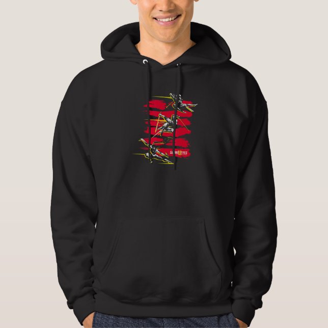 Snake Eyes Ninja Red Stripes Hoodie (Front)