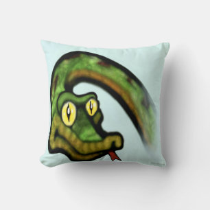 Snake Eyes Throw Pillow