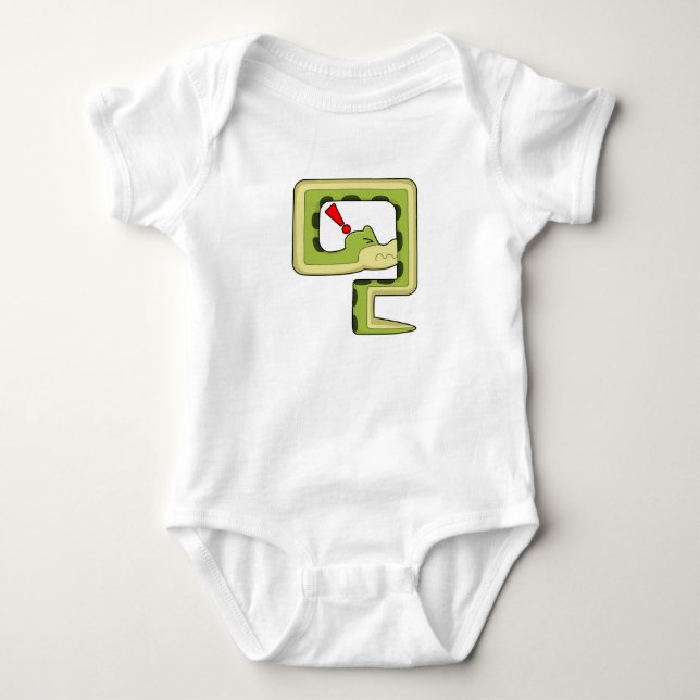 Snake Game Baby Bodysuit (Front)