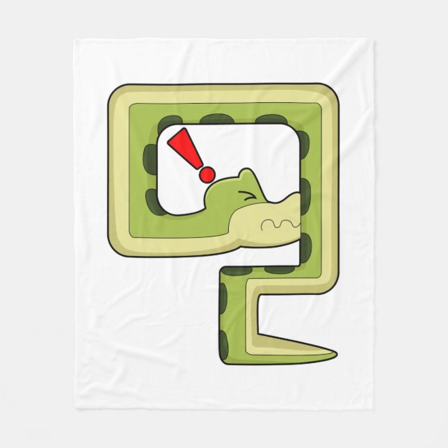 Snake Game Fleece Blanket (Front)