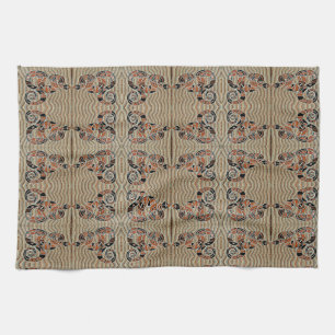 Snake Geometric Pattern Kitchen Towel