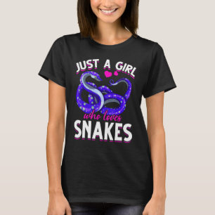 Snake Girls Reptile Keeper Animal Women Snake T-Shirt