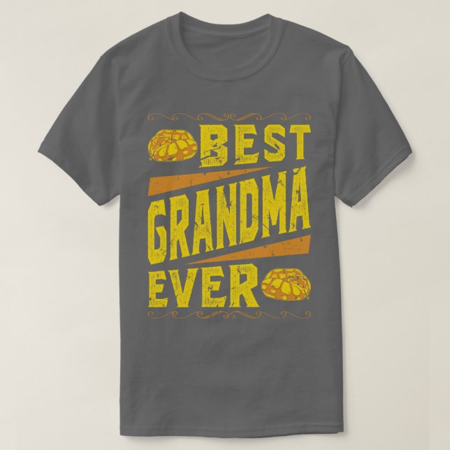 Snake Grandma Herpetologist Ball Python T-Shirt (Design Front)