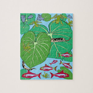 Snake@Green feuillet imprimé puzzle
