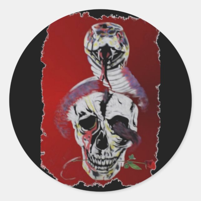 Snake Head Sticker (Front)