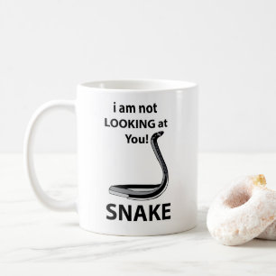 Snake I am Not Looking At You Funny Snake Coffee Mug