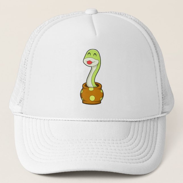 Snake in Jar Trucker Hat (Front)