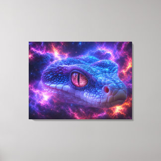 SNAKE IN SPACE CANVAS PRINT