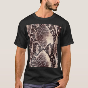Snake leather: seamless brown texture T-Shirt