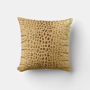 Snake Leather Throw Pillow