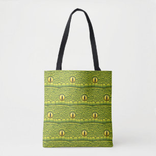 Snake Lover Reptile Eyes And Skin Pattern Tote Bag