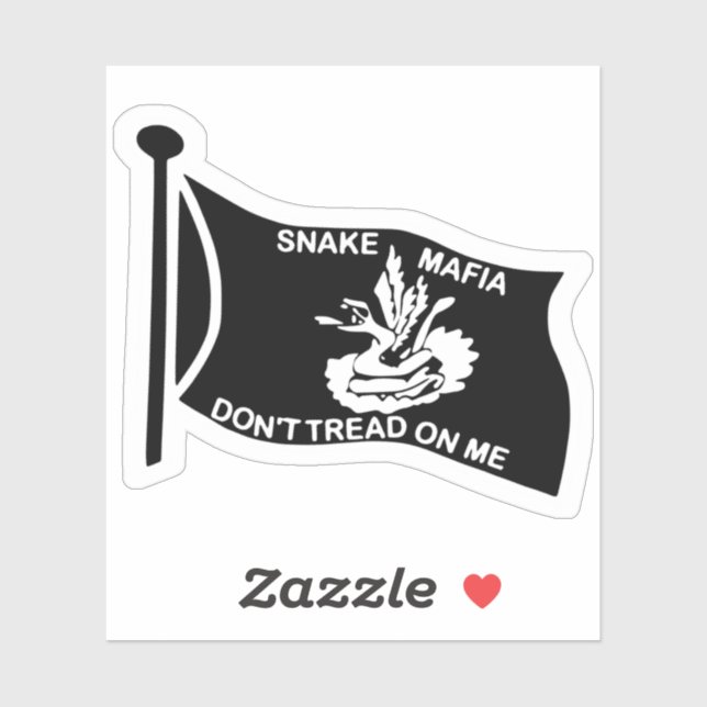 Snake Mafia Flag Sticker (Sheet)