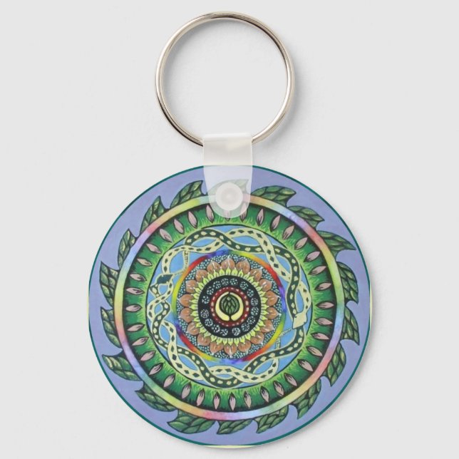 Snake Mandala Keychain (Front)