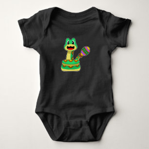 Snake Musician Rattle Music Baby Bodysuit