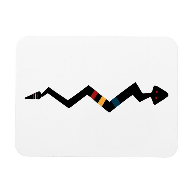 Snake - Native American Indian Symbol Magnet (Horizontal)