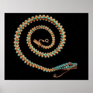 Snake necklace, 1844 poster