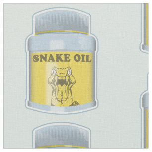 Snake oil alternative medicine fabric