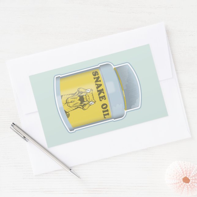 Snake oil alternative medicine sticker (Envelope)