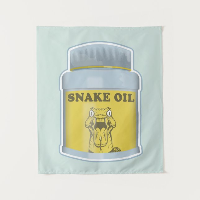 Snake oil alternative medicine tapestry (Front)