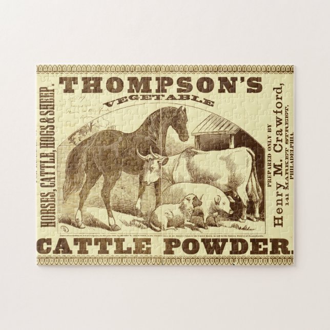 Snake Oil and Old Ads 1 Jigsaw Puzzle (Horizontal)