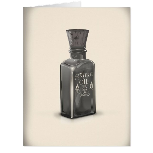 Snake Oil "Cure All Ailments" Bottle funny poster (Front)