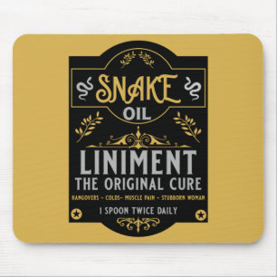 Snake oil salesman funny gifts for sales people mouse pad