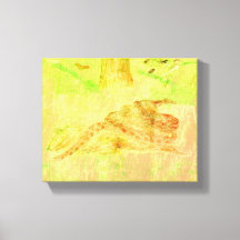 Snake on a Rock Canvas Print