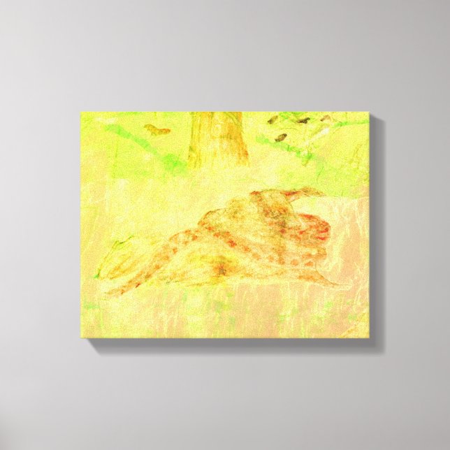 Snake on a Rock Canvas Print (Front)