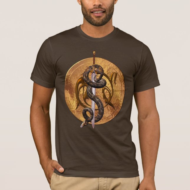 Snake on a Sword T-Shirt (Front)