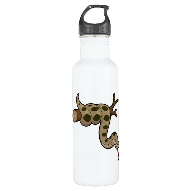 Snake on Branch 710 Ml Water Bottle (Front)