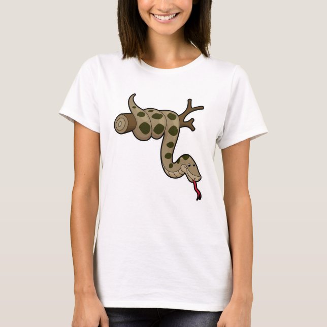 Snake on Branch T-Shirt (Front)