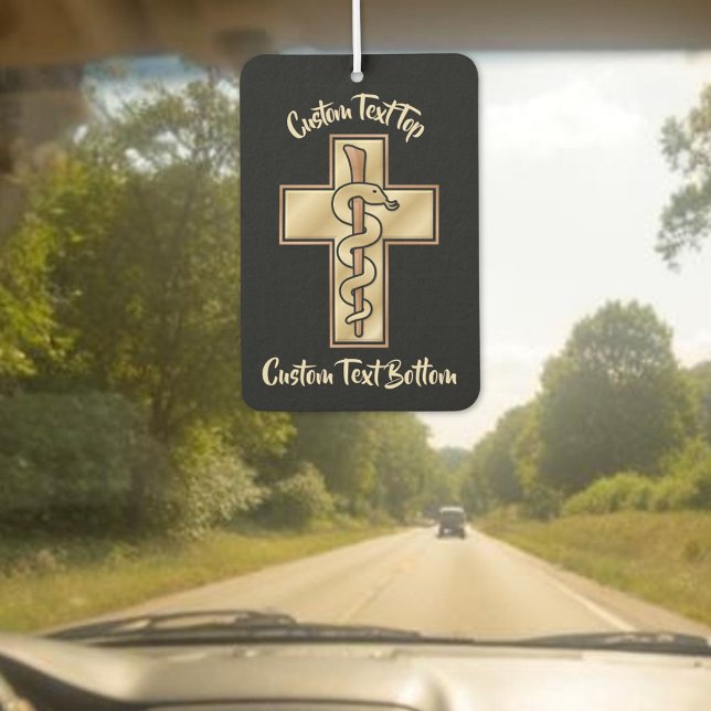 Snake on Cross Air Freshener (Creator Uploaded)