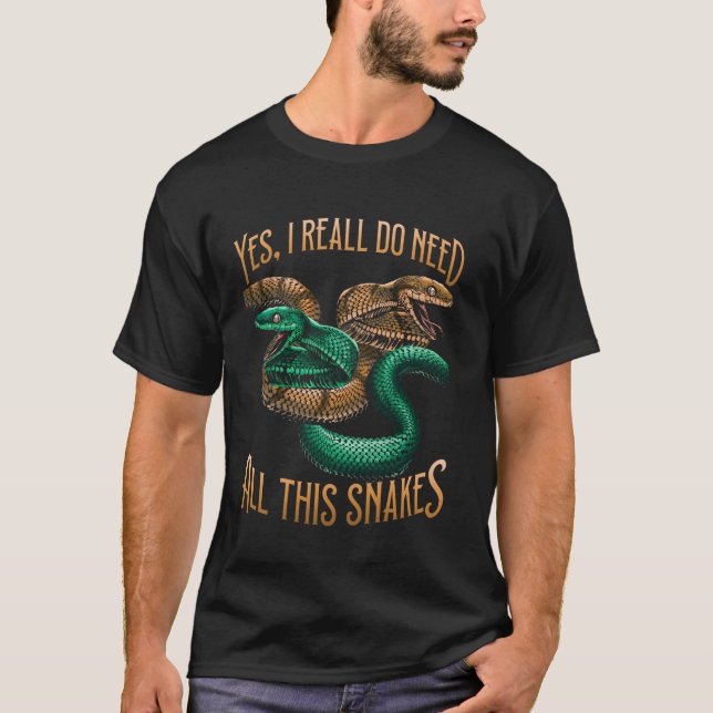 Snake Owner Rock Quote T-Shirt (Front)