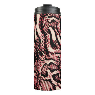 snake pattern texture art decor thermal tumbler